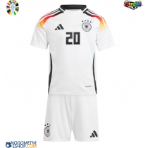 Otroški Nogometni dresi Nemčija Benjamin Henrichs #20 Domači EP 2024 Kratek Rokav (+ Kratke hlače)